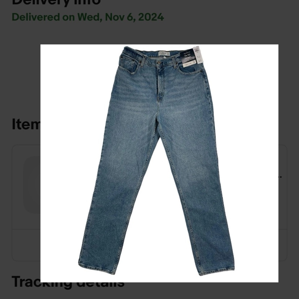 Abercrombie & Fitch Blue Straight Leg Jeans